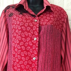 Koos of Course Long Sleeve Burnt Orange Blouse